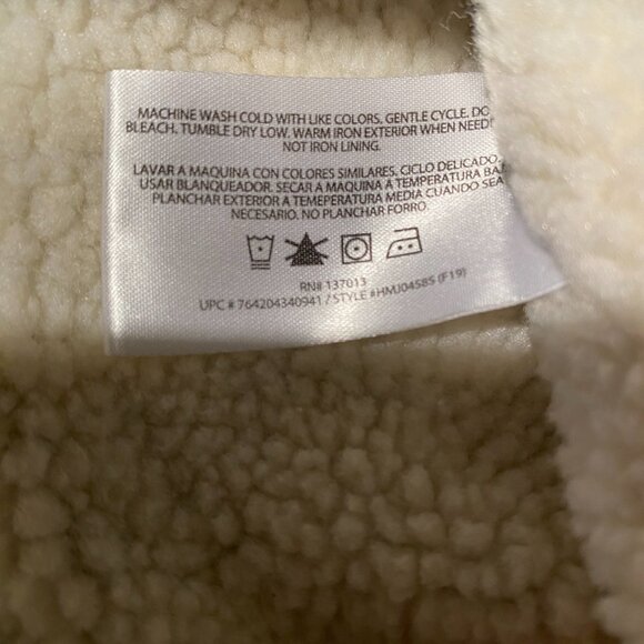 Woolrich Sherpa Lined Men's Canvas Button Down Jacket - Picture 5 of 5